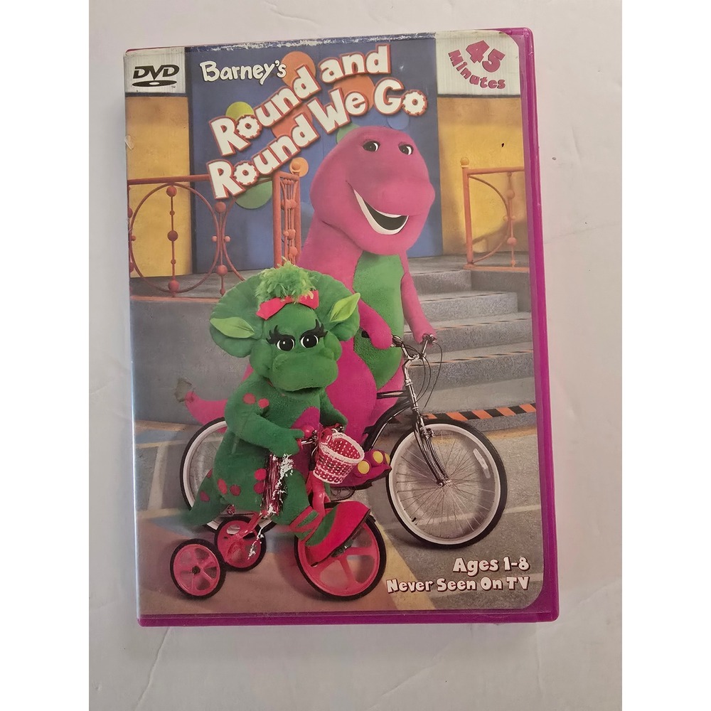 Barney Round and Round We Go DVD 2002 Kids Educational Transportation Songs
